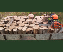 Loading logs and fire wood